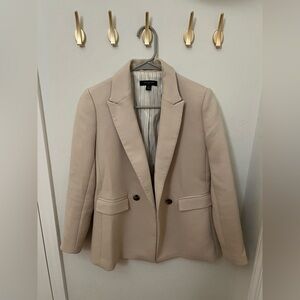Tan Ann Taylor Petite Lined Blazer, Sz 0P